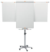 Nobo Classic Nano Clean Mobile Flipchart Easel Magnetic with Extension Arms Magnetic 700x745mm Silver 1901920 DD